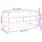 vidaXL TV-Schrank mit Glasplatte Sonoma-Eiche 98x35x51cm Holzwerkstoff vidaXL TV-Schrank mit Glasplatte Sonoma-Eiche 98x35x51cm Holzwerkstoff