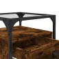 vidaXL Nachttisch Räuchereiche 40x40x55 cm Holzwerkstoff vidaXL Nachttisch Räuchereiche 40x40x55 cm Holzwerkstoff