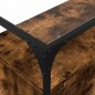 vidaXL Sideboard mit Glasplatte Räuchereiche 98x35x81 cm Holzwerkstoff vidaXL Sideboard mit Glasplatte Räuchereiche 98x35x81 cm Holzwerkstoff