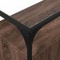 vidaXL Sideboard mit Glasplatte Braun Eiche 98x35x81 cm Holzwerkstoff vidaXL Sideboard mit Glasplatte Braun Eiche 98x35x81 cm Holzwerkstoff
