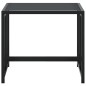 vidaXL Gartenhocker 4 Stk. Schwarz Stahl und Textilene vidaXL Gartenhocker 4 Stk. Schwarz Stahl und Textilene