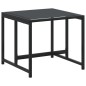vidaXL Gartenhocker 4 Stk. Schwarz Stahl und Textilene vidaXL Gartenhocker 4 Stk. Schwarz Stahl und Textilene