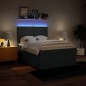 vidaXL Boxspringbett mit Matratze Blau 140x200 cm Stoff vidaXL Boxspringbett mit Matratze Blau 140x200 cm Stoff