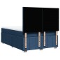 vidaXL Boxspringbett mit Matratze Blau 140x200 cm Stoff vidaXL Boxspringbett mit Matratze Blau 140x200 cm Stoff