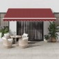 vidaXL Markise Manuell Weinrot 400x300 cm vidaXL Markise Manuell Weinrot 400x300 cm
