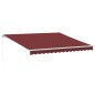 vidaXL Markise Manuell Weinrot 400x300 cm vidaXL Markise Manuell Weinrot 400x300 cm