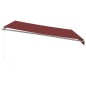 vidaXL Markise Manuell Weinrot 400x300 cm vidaXL Markise Manuell Weinrot 400x300 cm
