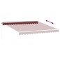 vidaXL Markise Manuell Weinrot 400x300 cm vidaXL Markise Manuell Weinrot 400x300 cm