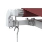 vidaXL Markise Manuell Weinrot 400x300 cm vidaXL Markise Manuell Weinrot 400x300 cm