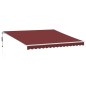 vidaXL Markise Automatisch Weinrot 400x300 cm vidaXL Markise Automatisch Weinrot 400x300 cm