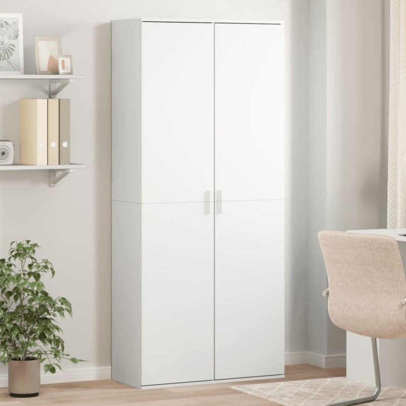 vidaXL Highboard Weiß 80x35x180 cm Holzwerkstoff vidaXL Highboard Weiß 80x35x180 cm Holzwerkstoff