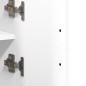 vidaXL Highboard Weiß 70x35x180 cm Holzwerkstoff