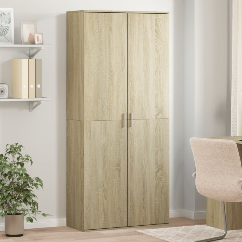 vidaXL Highboard Sonoma-Eiche 80x35x180 cm Holzwerkstoff vidaXL Highboard Sonoma-Eiche 80x35x180 cm Holzwerkstoff