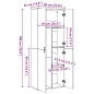 vidaXL Highboard Braun Eichen-Optik 70x35x180 cm Holzwerkstoff vidaXL Highboard Braun Eichen-Optik 70x35x180 cm Holzwerkstoff