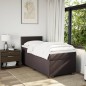 vidaXL Boxspringbett mit Matratze Dunkelbraun 80x200 cm Stoff vidaXL Boxspringbett mit Matratze Dunkelbraun 80x200 cm Stoff