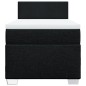 vidaXL Boxspringbett mit Matratze Schwarz 90x200 cm Stoff vidaXL Boxspringbett mit Matratze Schwarz 90x200 cm Stoff