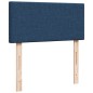 vidaXL Boxspringbett mit Matratze Blau 90x200 cm Stoff vidaXL Boxspringbett mit Matratze Blau 90x200 cm Stoff