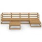 vidaXL 6-tlg. Garten-Lounge-Set Honigbraun Massivholz Kiefer