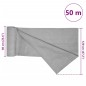 vidaXL Zaunblende Hellgrau 1,2x50 m HDPE 75 g/m² vidaXL Zaunblende Hellgrau 1,2x50 m HDPE 75 g/m²
