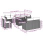 vidaXL 9-tlg. Garten-Sofagarnitur mit Kissen Beige Poly Rattan vidaXL 9-tlg. Garten-Sofagarnitur mit Kissen Beige Poly Rattan