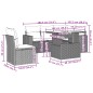 vidaXL 6-tlg. Garten-Sofagarnitur mit Kissen Braun Poly Rattan vidaXL 6-tlg. Garten-Sofagarnitur mit Kissen Braun Poly Rattan
