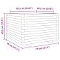 vidaXL Pflanzkübel 70x70x49,5 cm Kiefernholz Imprägniert vidaXL Pflanzkübel 70x70x49,5 cm Kiefernholz Imprägniert