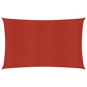 vidaXL Sonnensegel 160 g/m² Rot 3x6 m HDPE