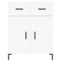 Highboard Weiß 69,5x34x180 cm Holzwerkstoff Highboard Weiß 69,5x34x180 cm Holzwerkstoff