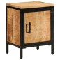 vidaXL Nachttisch 40x30x52,5 cm Raues Massivholz Mango vidaXL Nachttisch 40x30x52,5 cm Raues Massivholz Mango