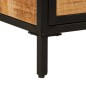 vidaXL Nachttisch 40x30x52,5 cm Raues Massivholz Mango vidaXL Nachttisch 40x30x52,5 cm Raues Massivholz Mango