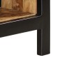 vidaXL Schuhbank 110x35x51 cm Raues Massivholz Mango vidaXL Schuhbank 110x35x51 cm Raues Massivholz Mango