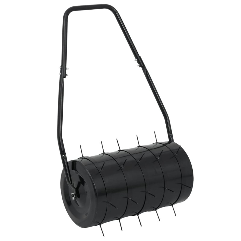 vidaXL Rasenwalze mit Rasenlüfter Schwarz 42 L Eisen und Stahl vidaXL Rasenwalze mit Rasenlüfter Schwarz 42 L Eisen und Stahl