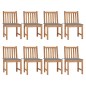 Gartenstühle 8 Stk. mit Kissen Massivholz Teak Gartenstühle 8 Stk. mit Kissen Massivholz Teak