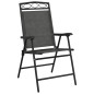 vidaXL Klappbare Gartenstühle 8 Stk. Graumeliert Stahl und Textilene vidaXL Klappbare Gartenstühle 8 Stk. Graumeliert Stahl und Textilene