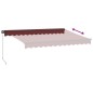 vidaXL Markise Manuell Weinrot 350x250 cm vidaXL Markise Manuell Weinrot 350x250 cm