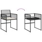 vidaXL Gartenstühle mit Kissen 4 Stk. Schwarz Poly Rattan vidaXL Gartenstühle mit Kissen 4 Stk. Schwarz Poly Rattan