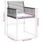 vidaXL Gartenstühle mit Kissen 4 Stk. Schwarz Poly Rattan vidaXL Gartenstühle mit Kissen 4 Stk. Schwarz Poly Rattan