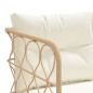 vidaXL Gartensofa in L-Form mit Kissen Schwarz Stahl und Textilene vidaXL Gartensofa in L-Form mit Kissen Schwarz Stahl und Textilene