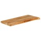 vidaXL Tischplatte mit Baumkante 90x40x2,5 cm Massivholz Mango vidaXL Tischplatte mit Baumkante 90x40x2,5 cm Massivholz Mango