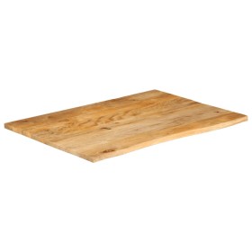 vidaXL Tischplatte mit Baumkante 100x80x2,5 cm Massivholz Mango