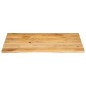 vidaXL Tischplatte mit Baumkante 100x80x2,5 cm Massivholz Mango vidaXL Tischplatte mit Baumkante 100x80x2,5 cm Massivholz Mango