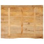 vidaXL Tischplatte mit Baumkante 100x80x2,5 cm Massivholz Mango vidaXL Tischplatte mit Baumkante 100x80x2,5 cm Massivholz Mango