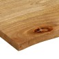 vidaXL Tischplatte mit Baumkante 100x80x2,5 cm Massivholz Mango vidaXL Tischplatte mit Baumkante 100x80x2,5 cm Massivholz Mango
