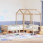 vidaXL Tagesbett und Bank mit Dach 90x200 cm Kiefernholz vidaXL Tagesbett und Bank mit Dach 90x200 cm Kiefernholz