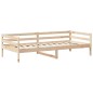 vidaXL Tagesbett und Bank mit Dach 90x200 cm Kiefernholz vidaXL Tagesbett und Bank mit Dach 90x200 cm Kiefernholz