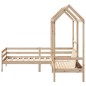 vidaXL Tagesbett und Bank mit Dach 90x200 cm Kiefernholz vidaXL Tagesbett und Bank mit Dach 90x200 cm Kiefernholz