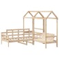vidaXL Tagesbett und Bank mit Dach 80x200 cm Kiefernholz vidaXL Tagesbett und Bank mit Dach 80x200 cm Kiefernholz