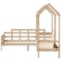 vidaXL Tagesbett und Bank mit Dach 80x200 cm Kiefernholz vidaXL Tagesbett und Bank mit Dach 80x200 cm Kiefernholz