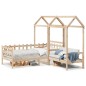 vidaXL Tagesbett und Bank mit Dach 90x200 cm Kiefernholz vidaXL Tagesbett und Bank mit Dach 90x200 cm Kiefernholz