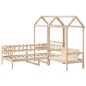 vidaXL Tagesbett und Bank mit Dach 90x200 cm Kiefernholz vidaXL Tagesbett und Bank mit Dach 90x200 cm Kiefernholz